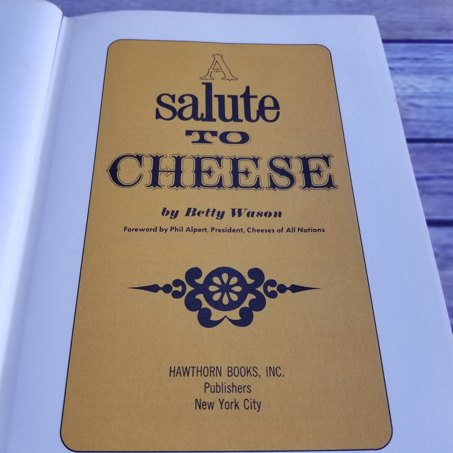 Vintage Cookbook A Salute to Cheese Recipes 1966 Hardcover NO Dust Jacket Betty Watson