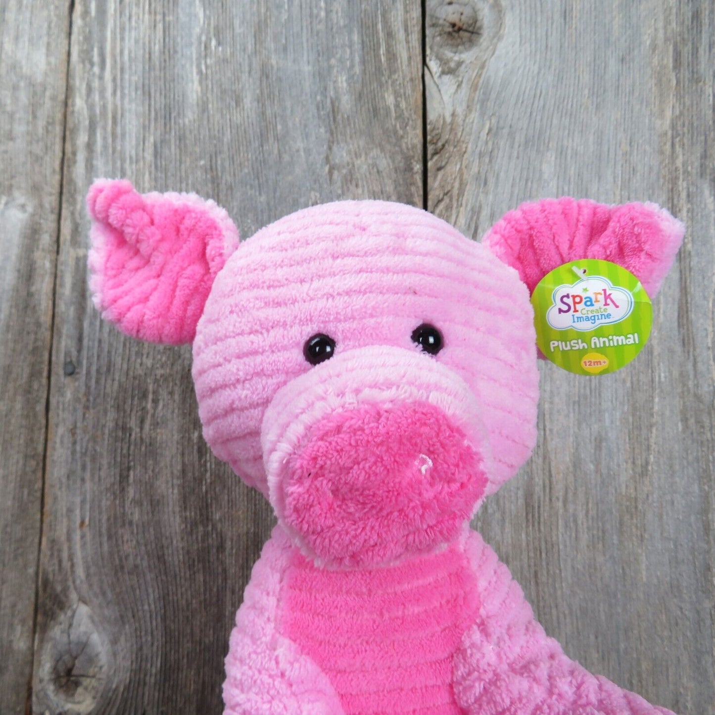 Pig Plush Bright Pink Chenille Spark Create Imagine Stuffed Animal Walmart Toy