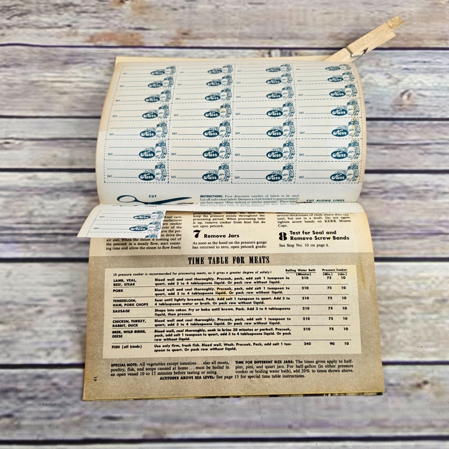 Vintage Kerr Home Canning Cookbook Guide to Better Canning Instructions Recipes 1951 Paperback Booklet