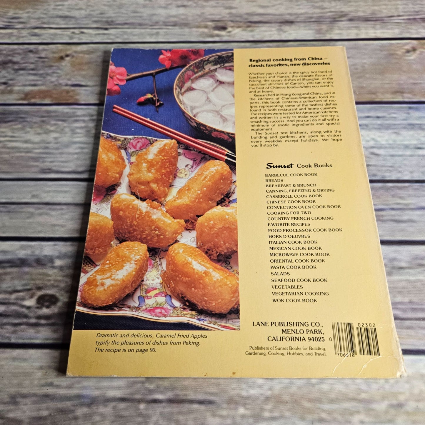 Vintage Cookbook Sunset Chinese Cook Book Peking Mandarin Szechwan Hunan Cantonese Shanghai 1981 Paperback