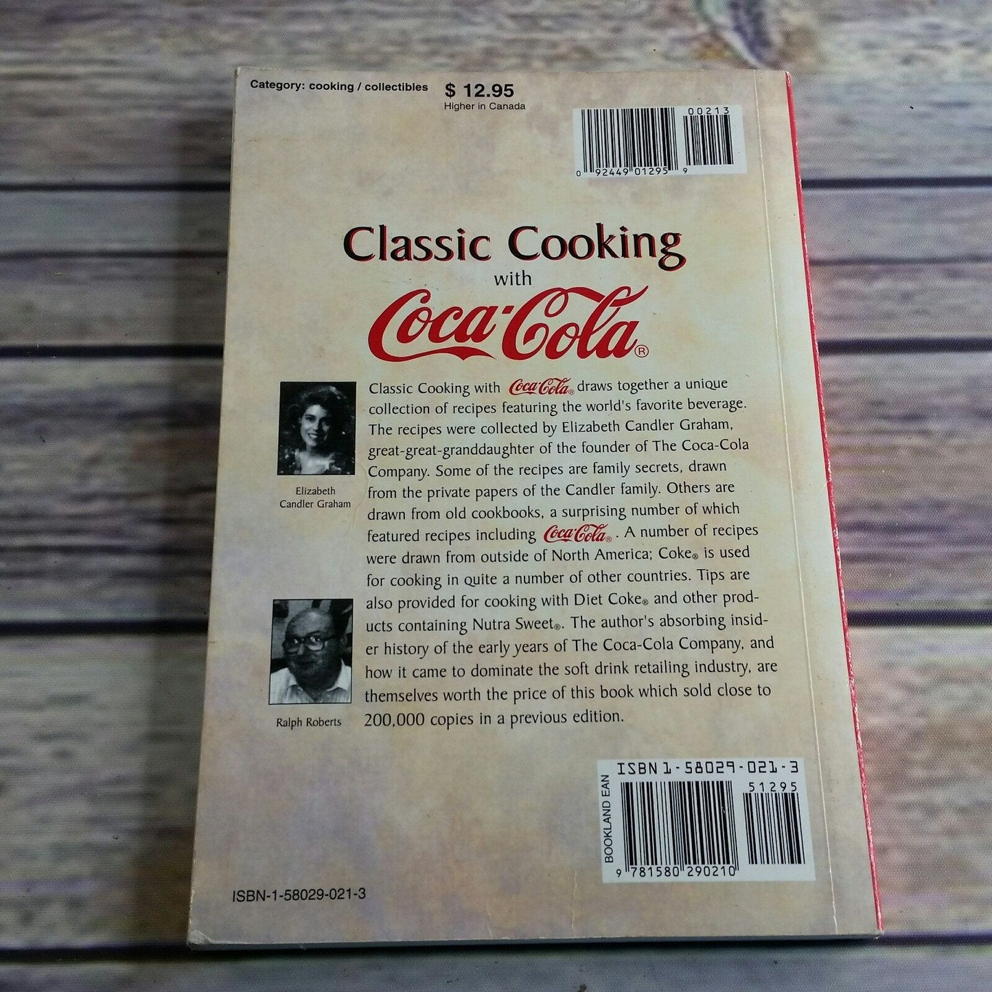Vintage Cookbook Classic Cooking with Coca Cola Promotional Recipes 1998 Paperback Promo Booklet Elizabeth Graham Ralph Roberts