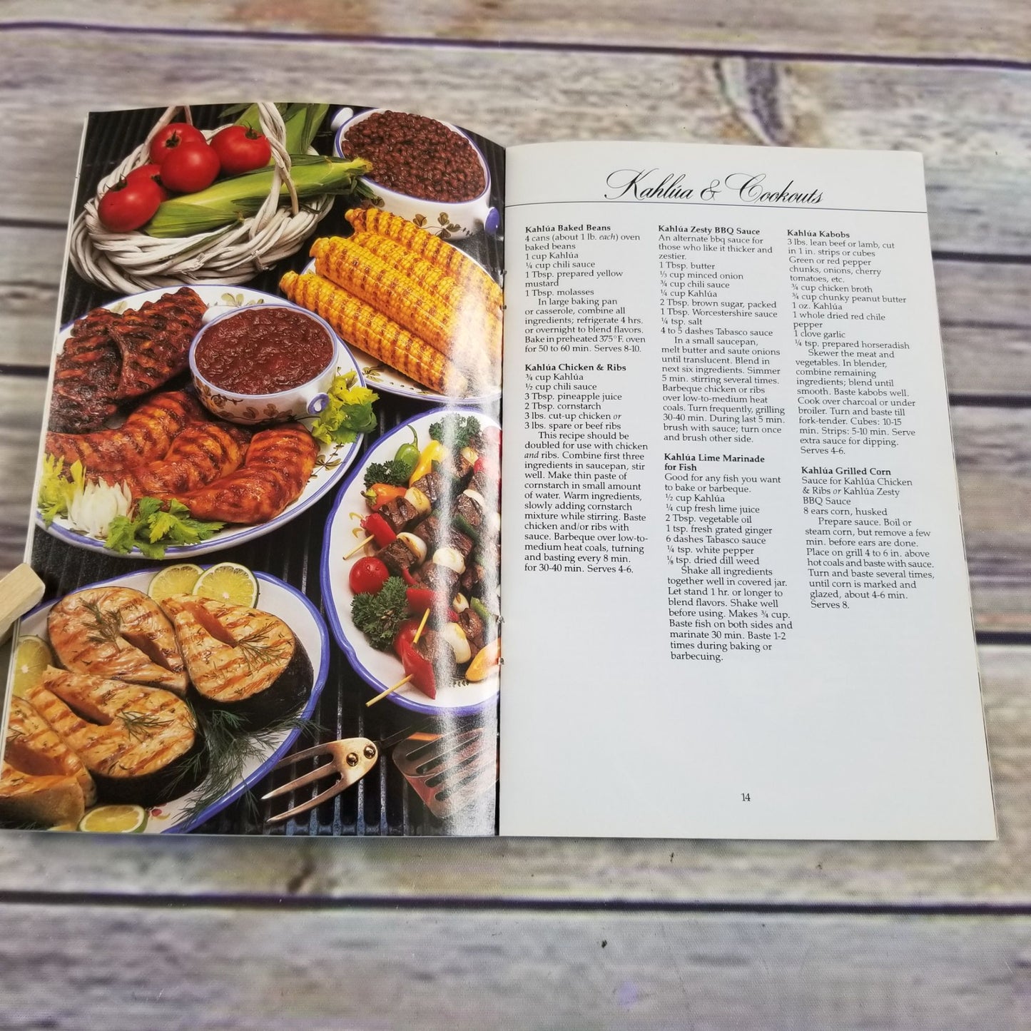 Vintage Cookbook Kahlua Recipes Book Promo Paperback Booklet 1986 Promo Recipes Alcohol