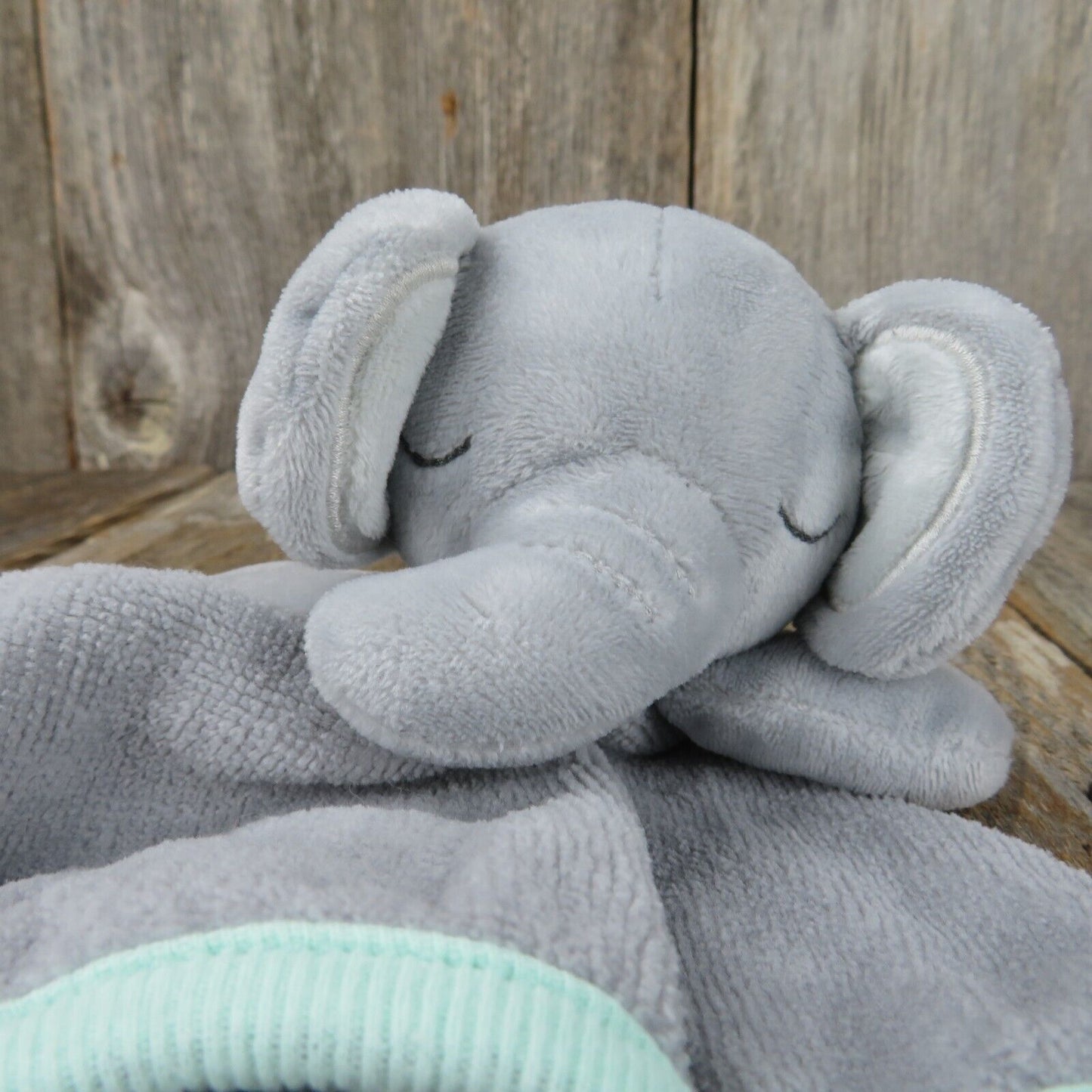 Elephant Plush Terrycloth Lovey Cloud Island Blanket Wash Cloth Lovie Stuffed