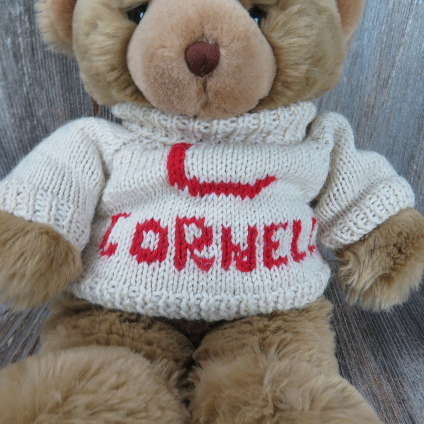 Teddy Bear Plush Cornwell Sweater Mary Meyer Brown Fuzzy Stuffed Animal 1994