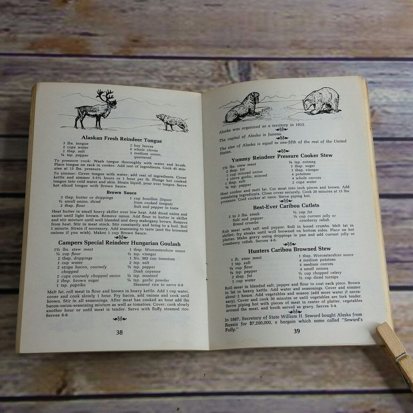 Vintage Alaska Sourdough Cookbook Cookin J and H Sales 1976 Cook Book Paperback Booklet