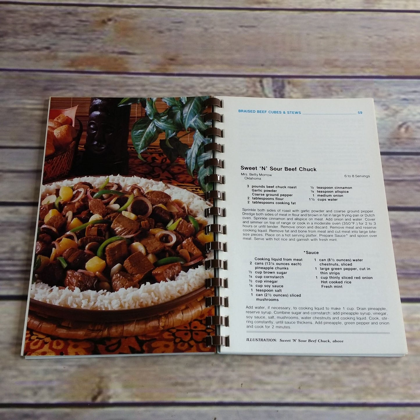 Vintage Cookbook National Beef Cook Off Recipes 168 Prize Winning Recipes Volume 1 Spiral Bound 1980s Cowbelles