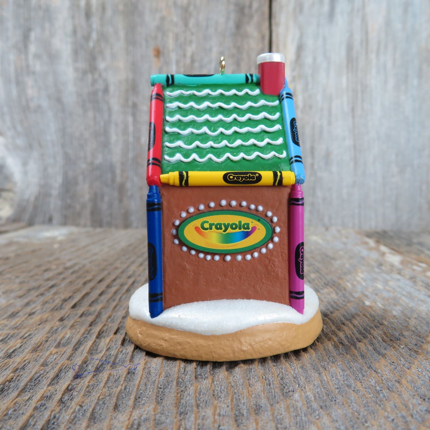 Crayola Gingerbread House Ornament Hallmark Crayon 2004 Light Cover Christmas