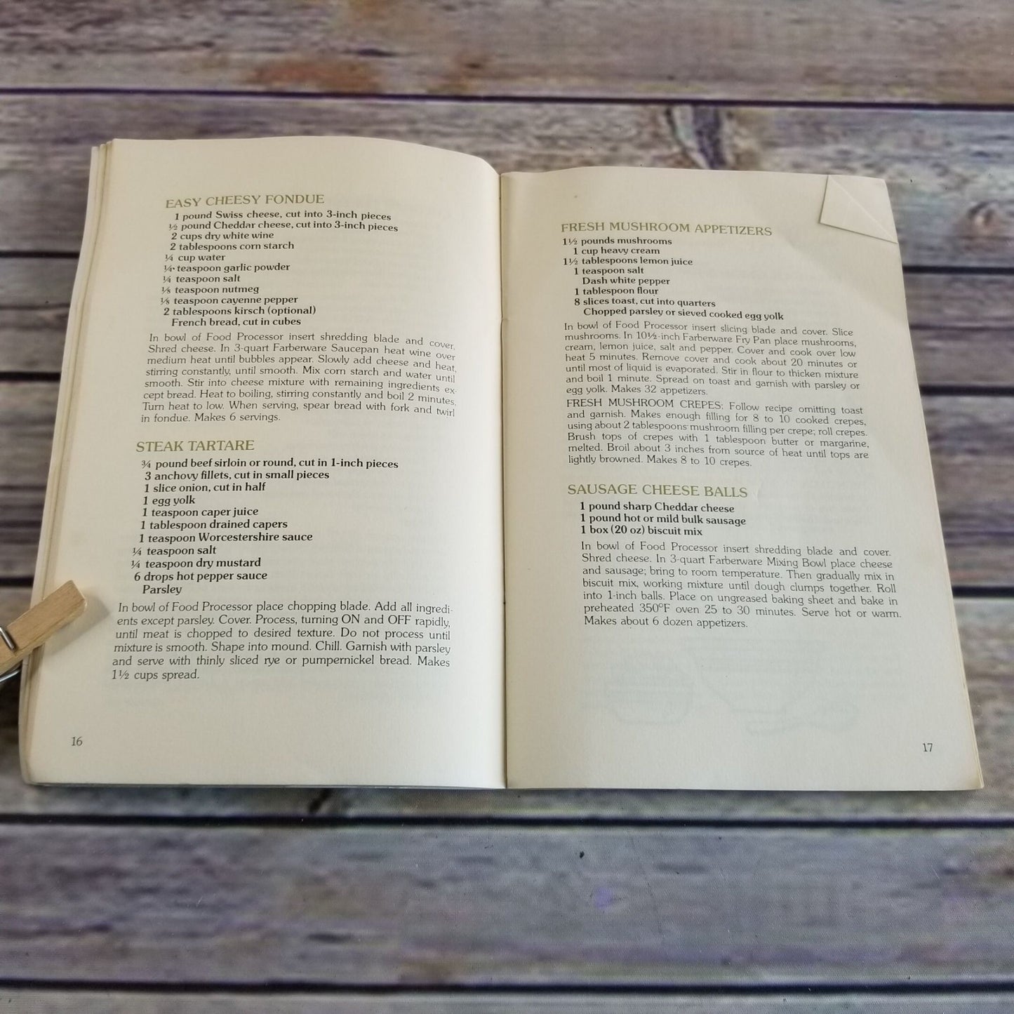 Vintage Cookbook Farberware Food Processor Use and Recipe Guide No. 286 1976 Paperback Booklet Manual