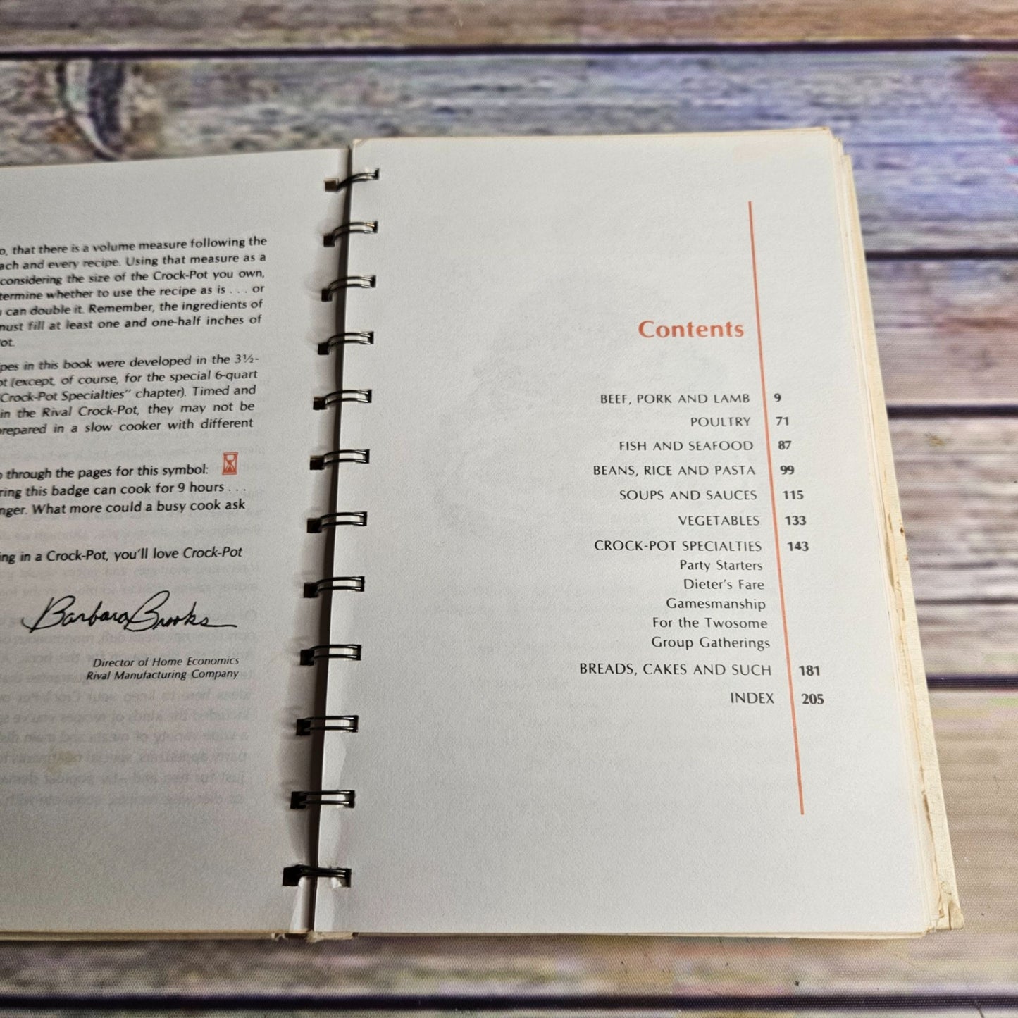 Rival Crock Pot Cookbook Slow Cooker Recipes 1975 Spiral Bound Hardcover