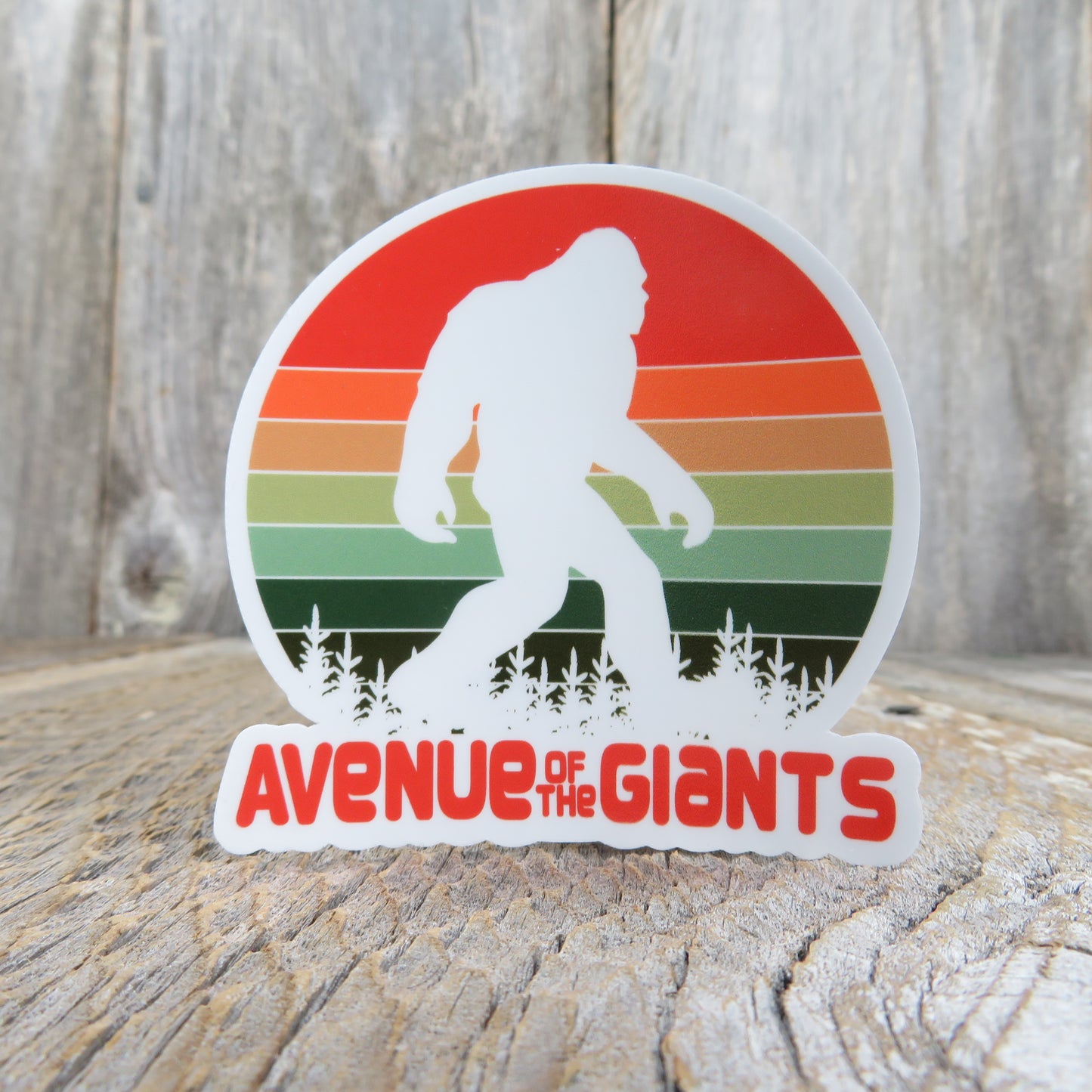 Avenue of the Giants Bigfoot Sticker California Redwoods Souvenir