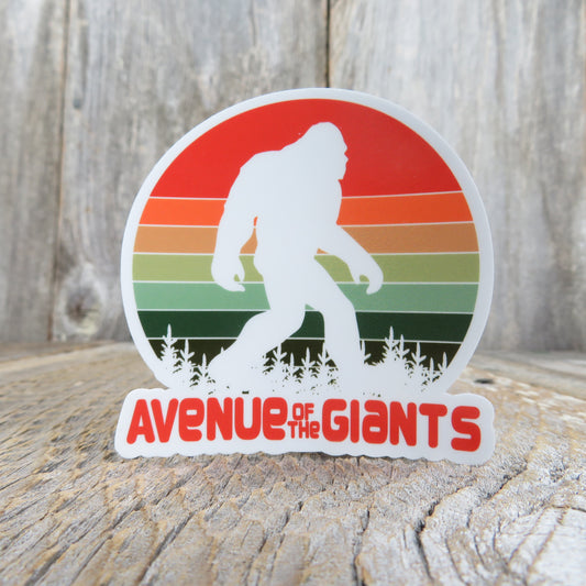 Avenue of the Giants Bigfoot Sticker California Redwoods Souvenir