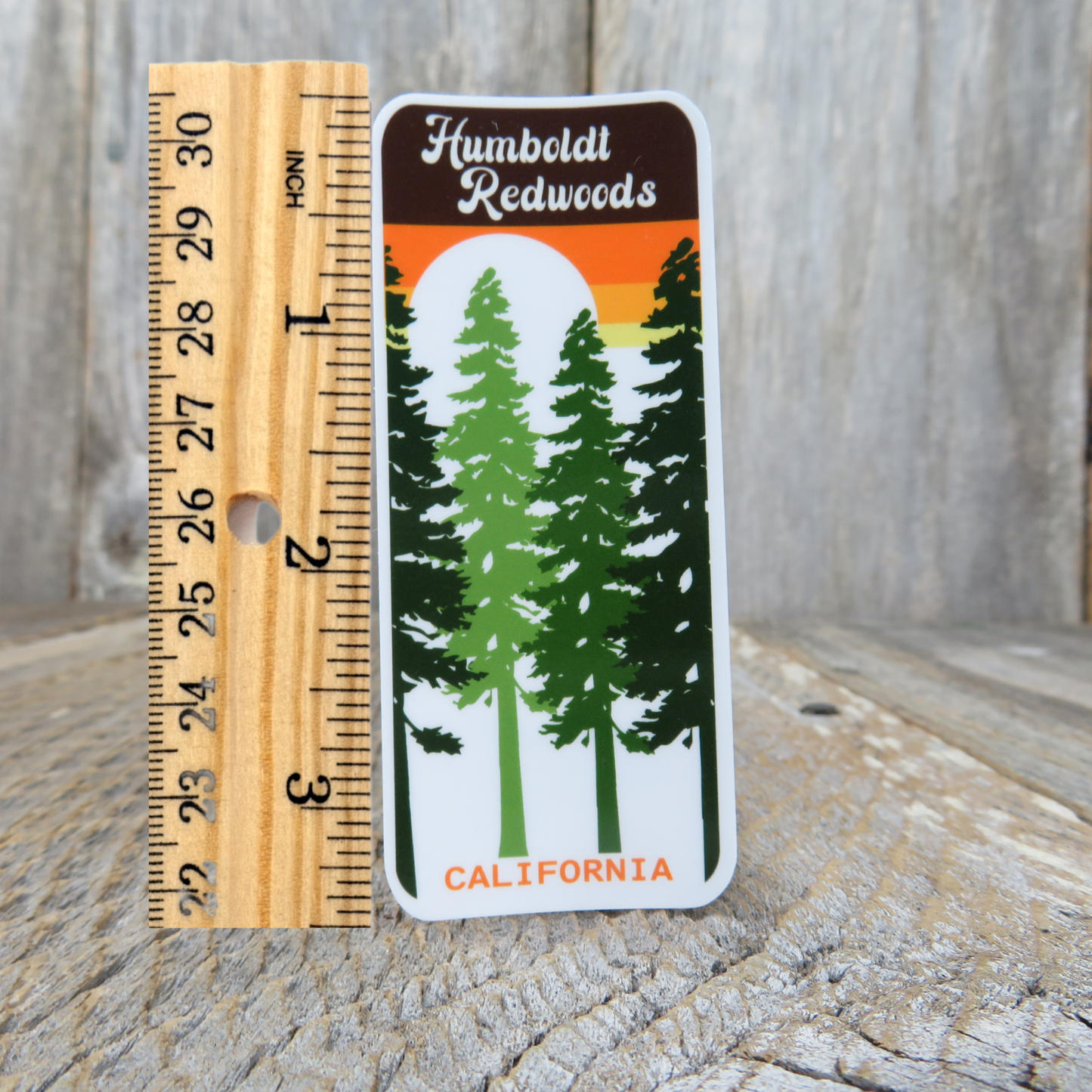 Humboldt Redwoods State Park Sticker: California Trees Souvenir - At Grandma's Table