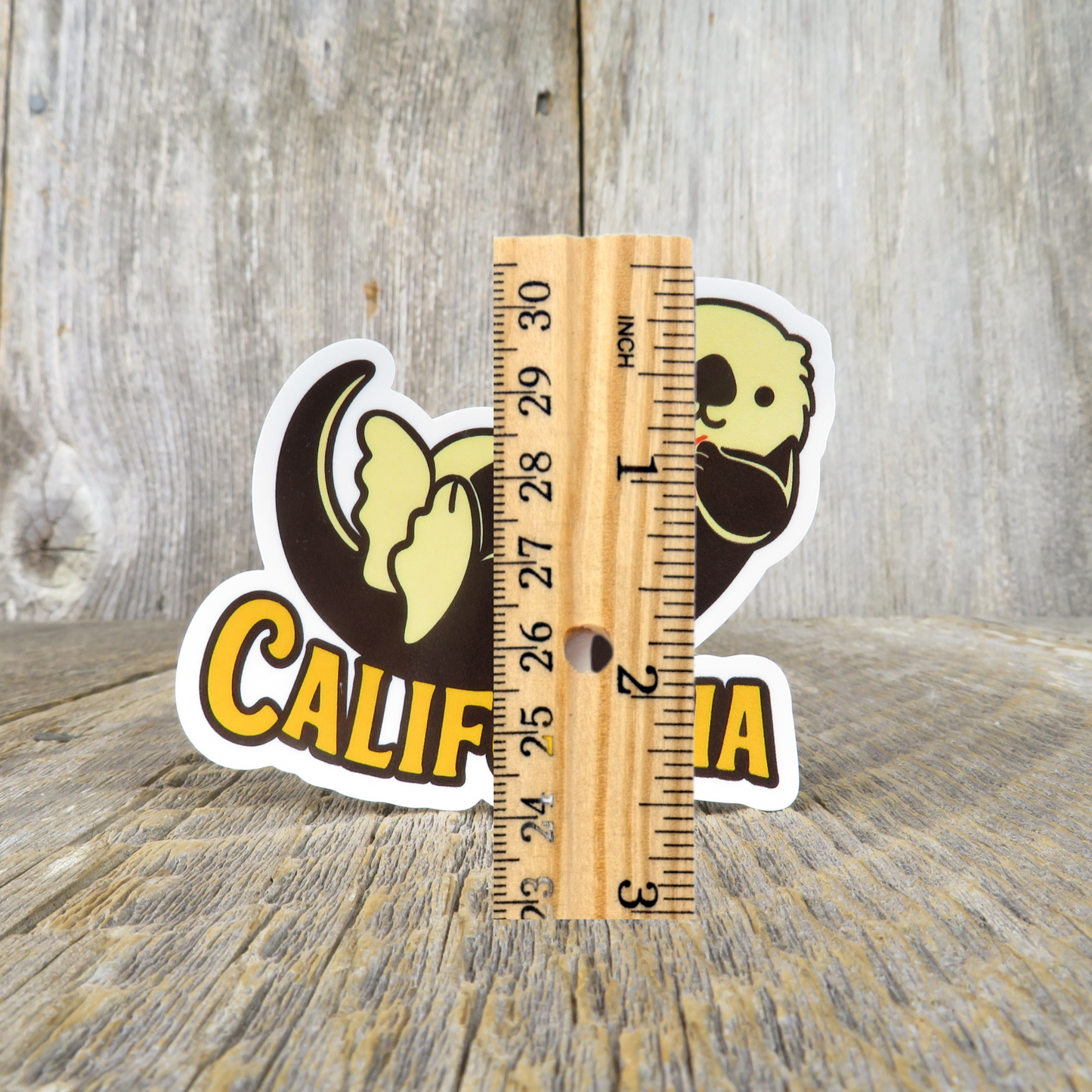 California Sea Otter with Starfish Sticker Souvenir Travel Sticker