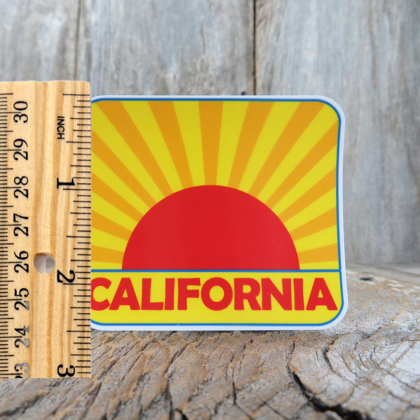 California Sun Sticker Souvenir Sunny Southern California Travel Sticker