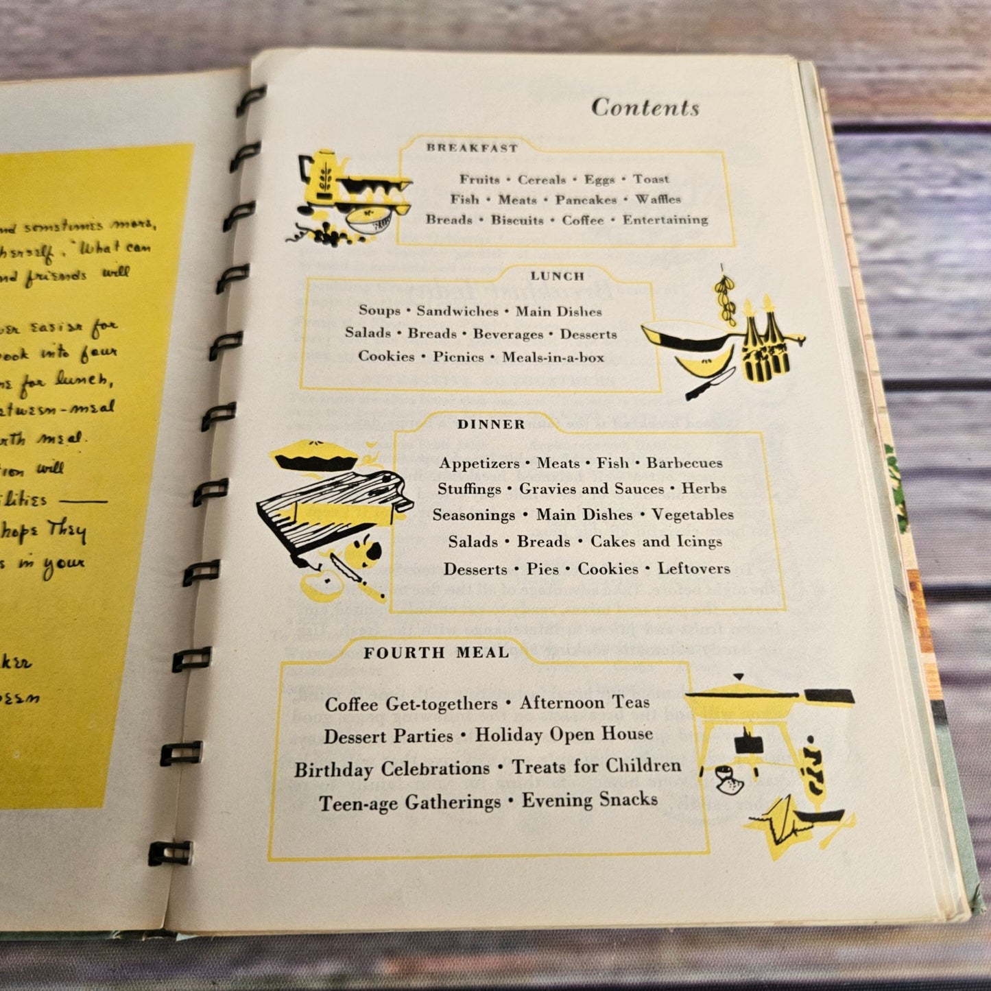 Vintage Betty Crocker Cook Book Good and Easy 1954 Recipes Spiral Bound Hardcover