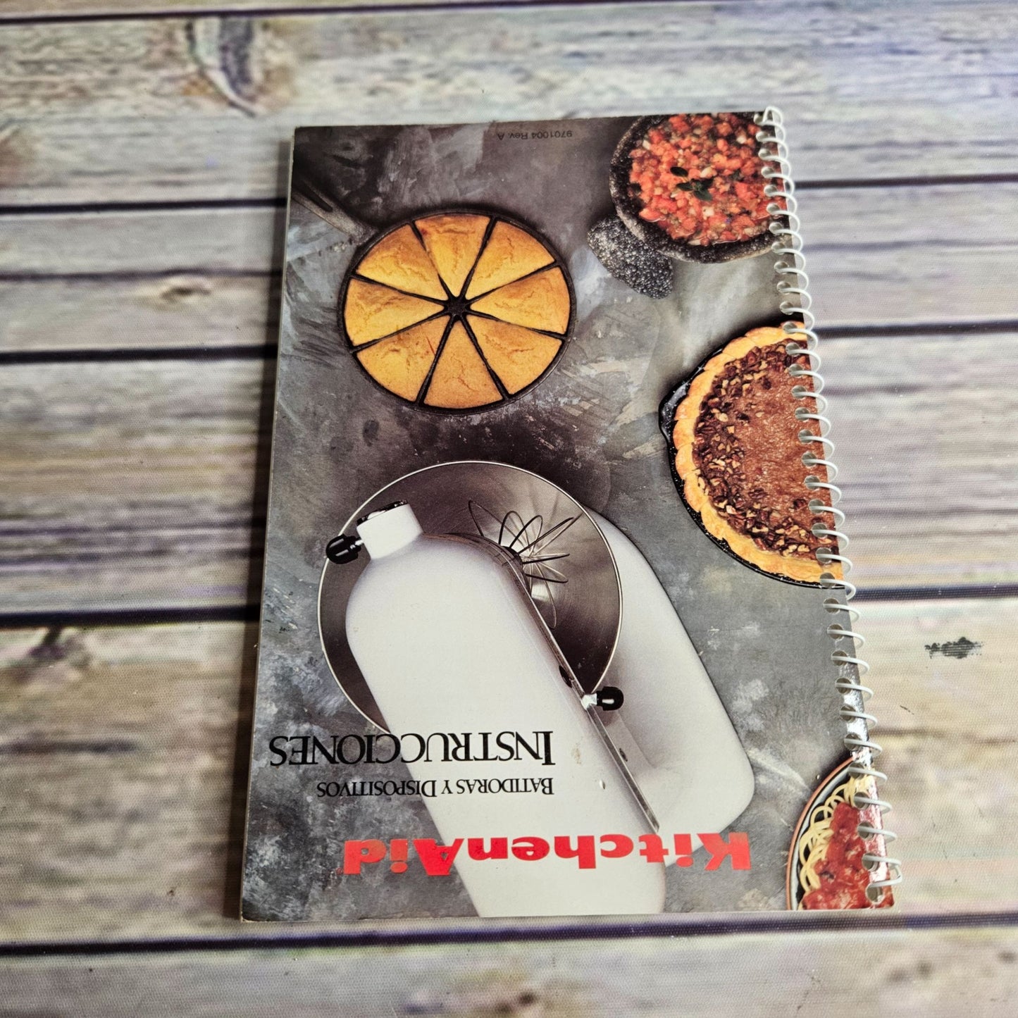 Kitchen Aid Mixers Attachments Recipes Instructions K45SS KSM90 Spanish English