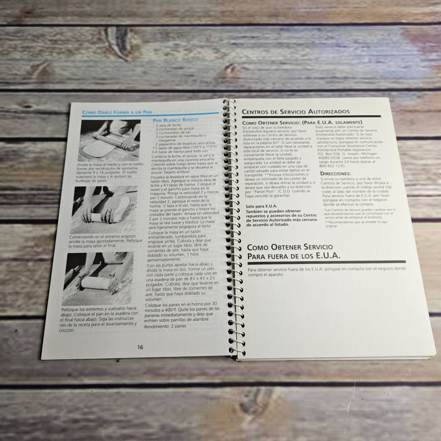 Kitchen Aid Mixers Attachments Recipes Instructions K45SS KSM90 Spanish English