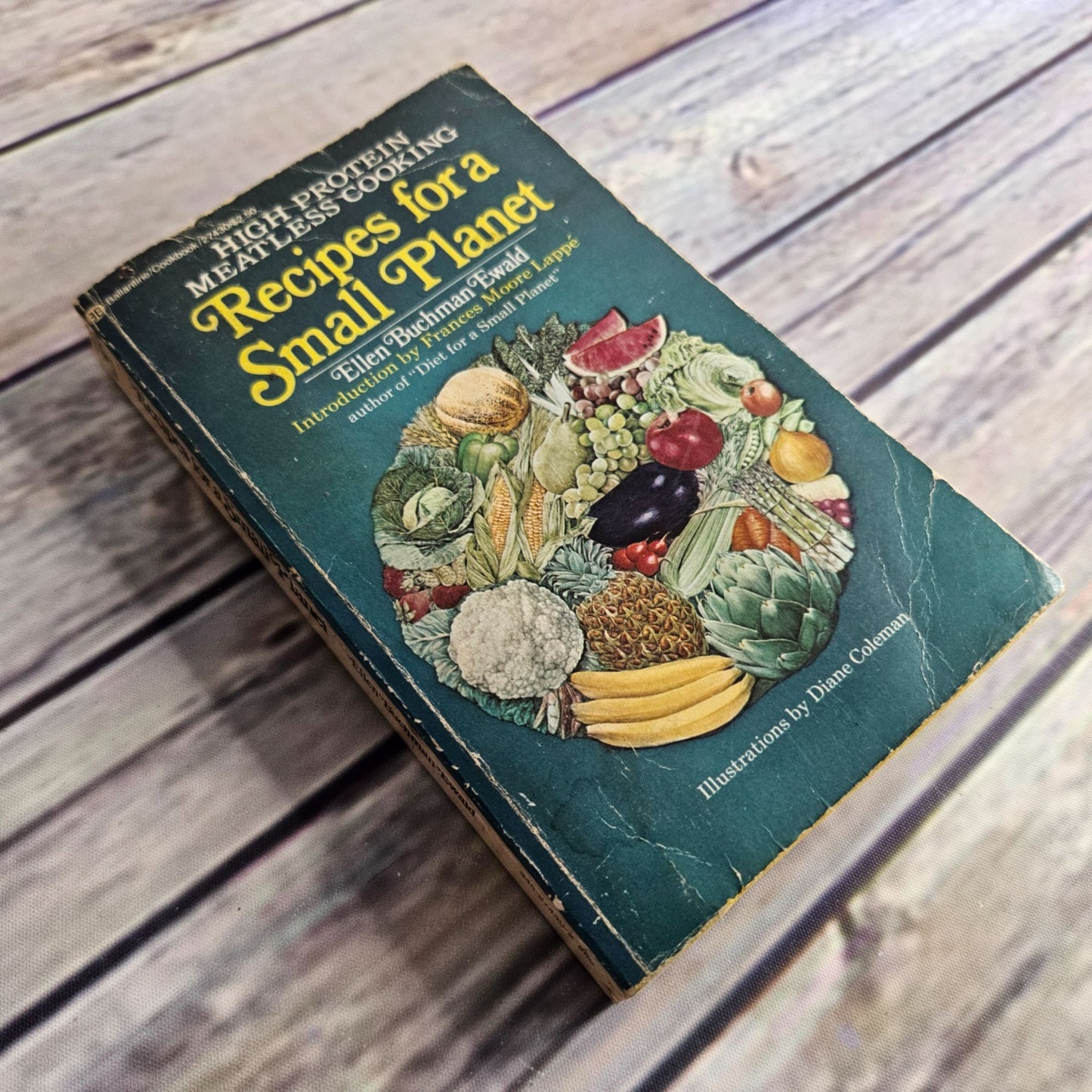 Vintage Cookbook Recipes for a Small Planet High Protein Meatless Cooking 1977 Vegetarian Paperback 14th Printing