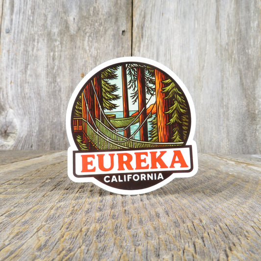 Eureka California Sky Walk Sticker Redwood Rope Trail Souvenir Zoo