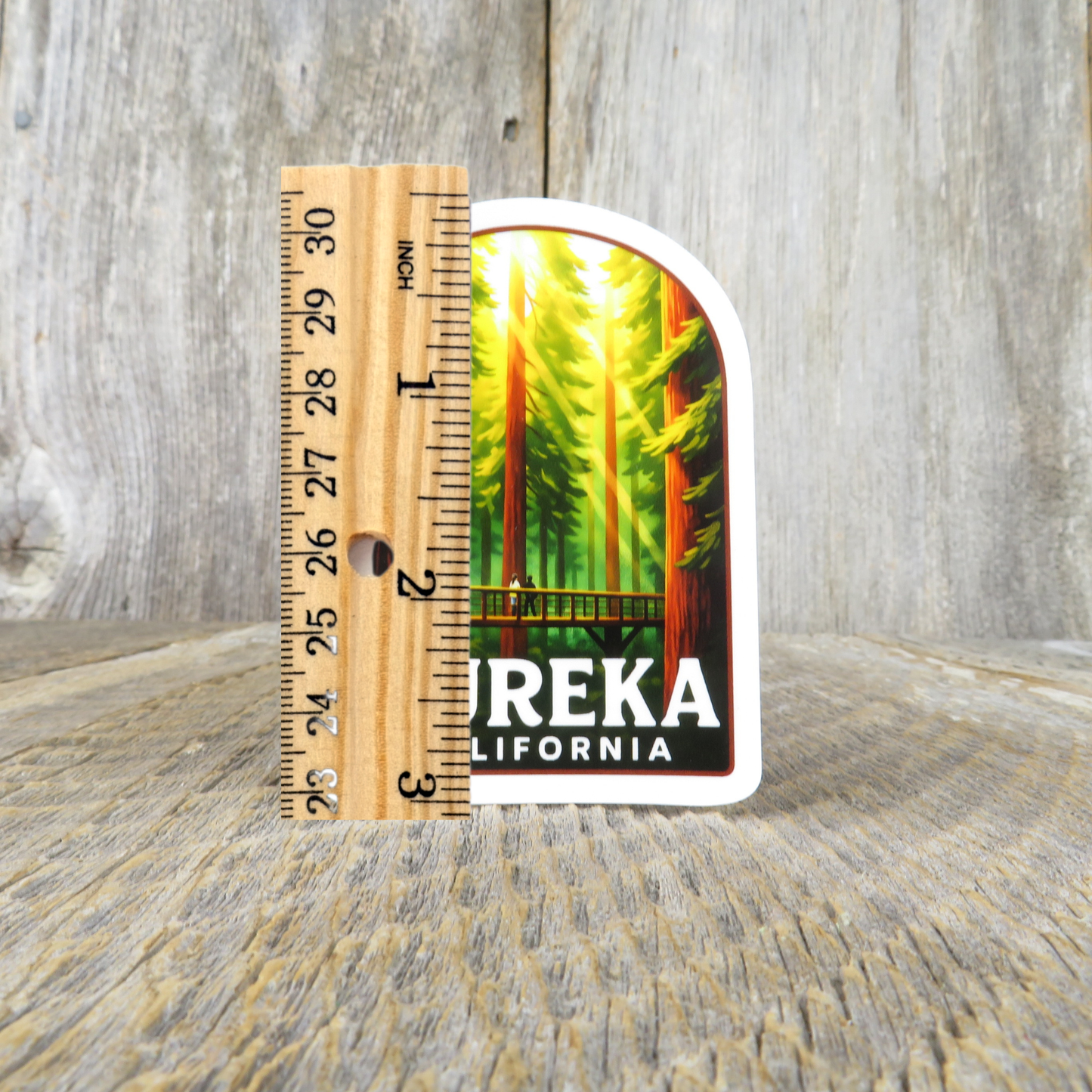 Sky Walk Eureka California Sticker Redwood Rope Trail Souvenir Zoo