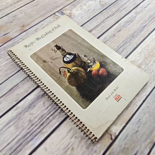 Vintage Cookbook Italian Cooking Recipes Time Life Books Foods of the World 1968 Spiral Bound The Cooking of Italy