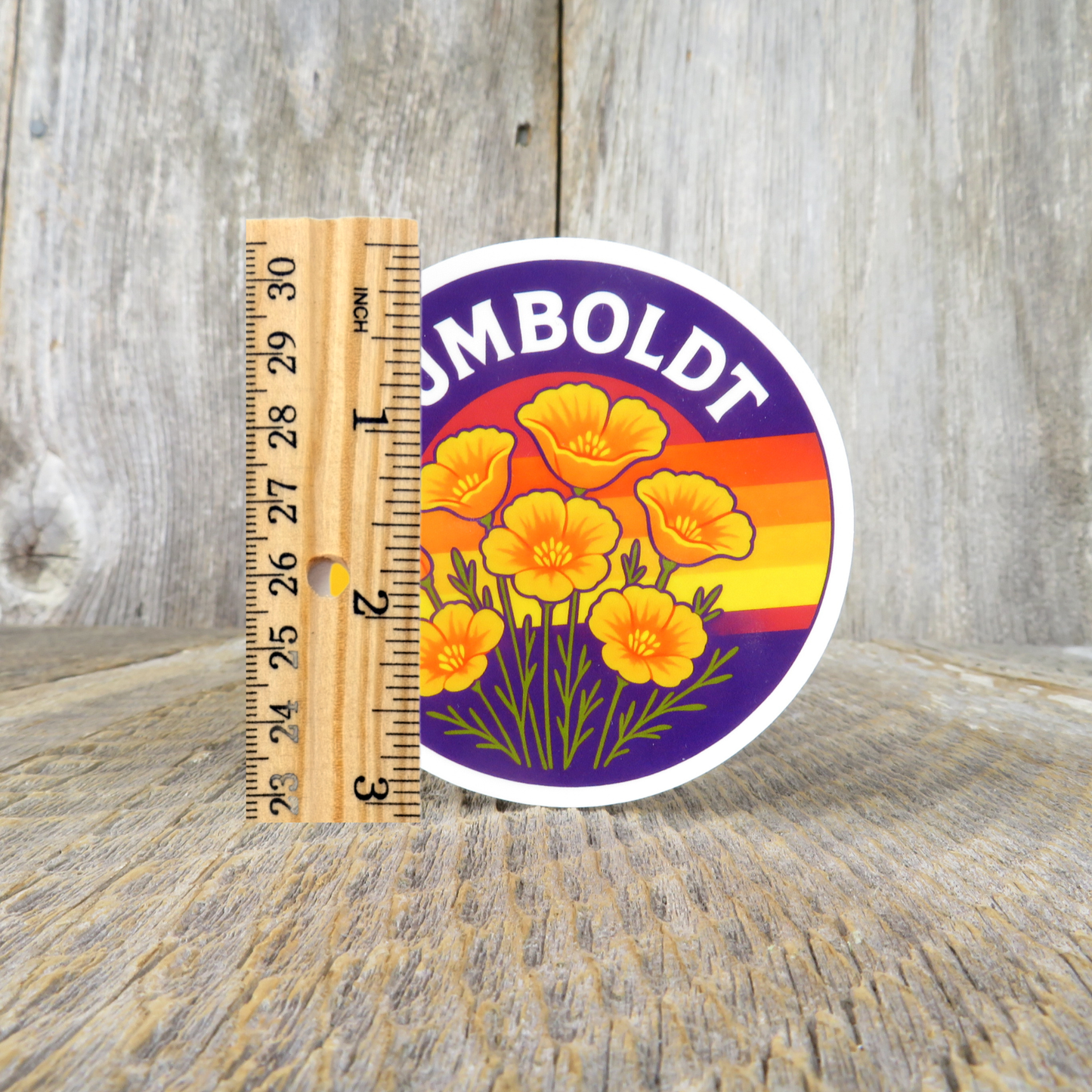 Humboldt County Poppy Sticker California Poppies State Flower Travel Souvenir