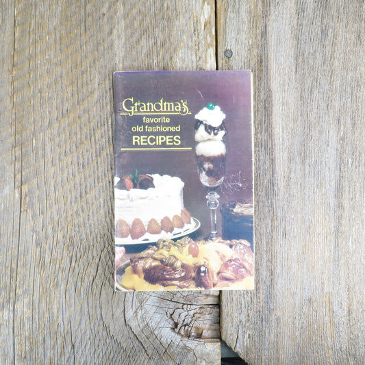 Vintage Grandma's Choice Extract Cookbook Flavco Favorite Old Fashioned Recipes Pamplet Paperback