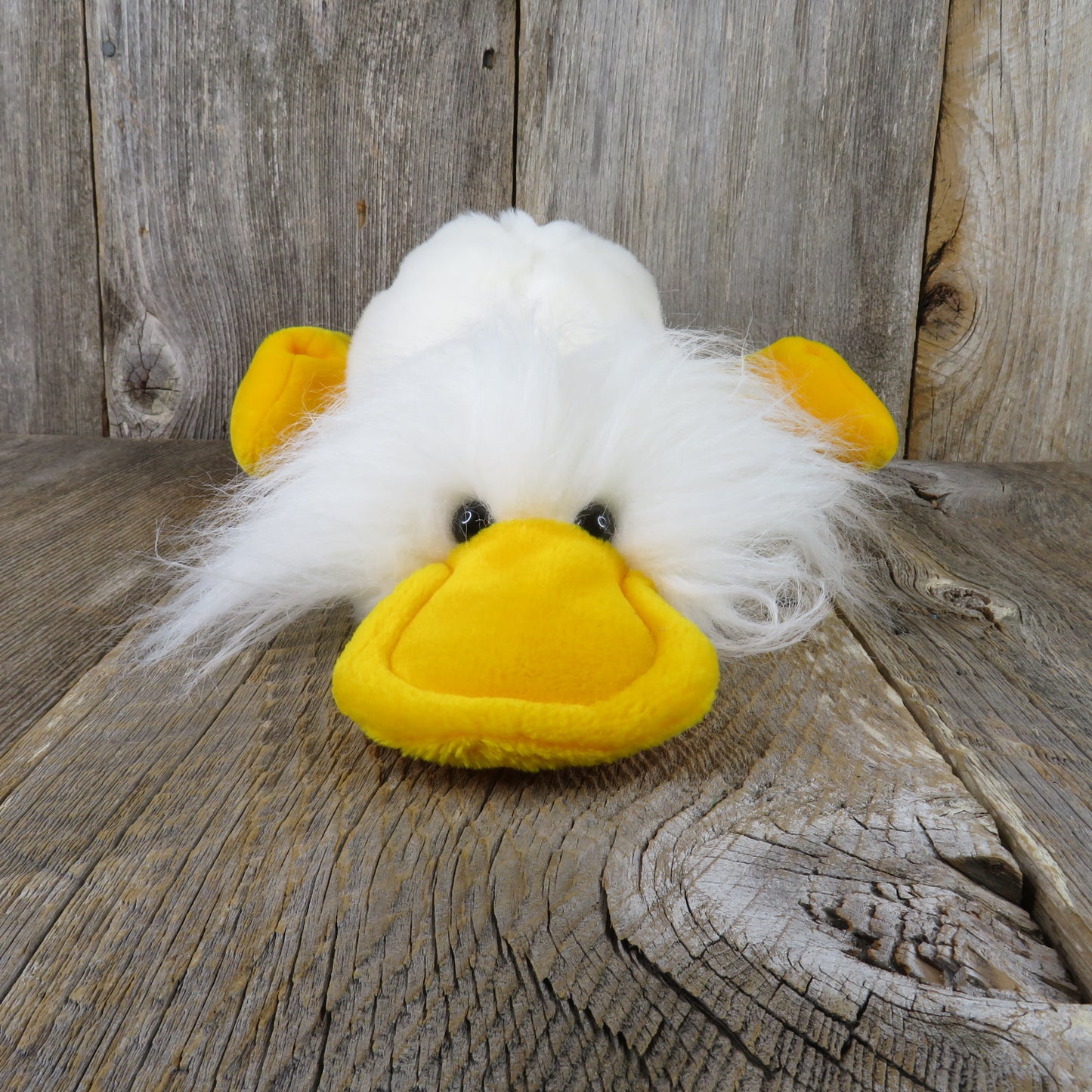 Vintage Ganzbros White Duck Plush Floppy Lying Bird Stuffed Animal Easter Heritage Collection 1989
