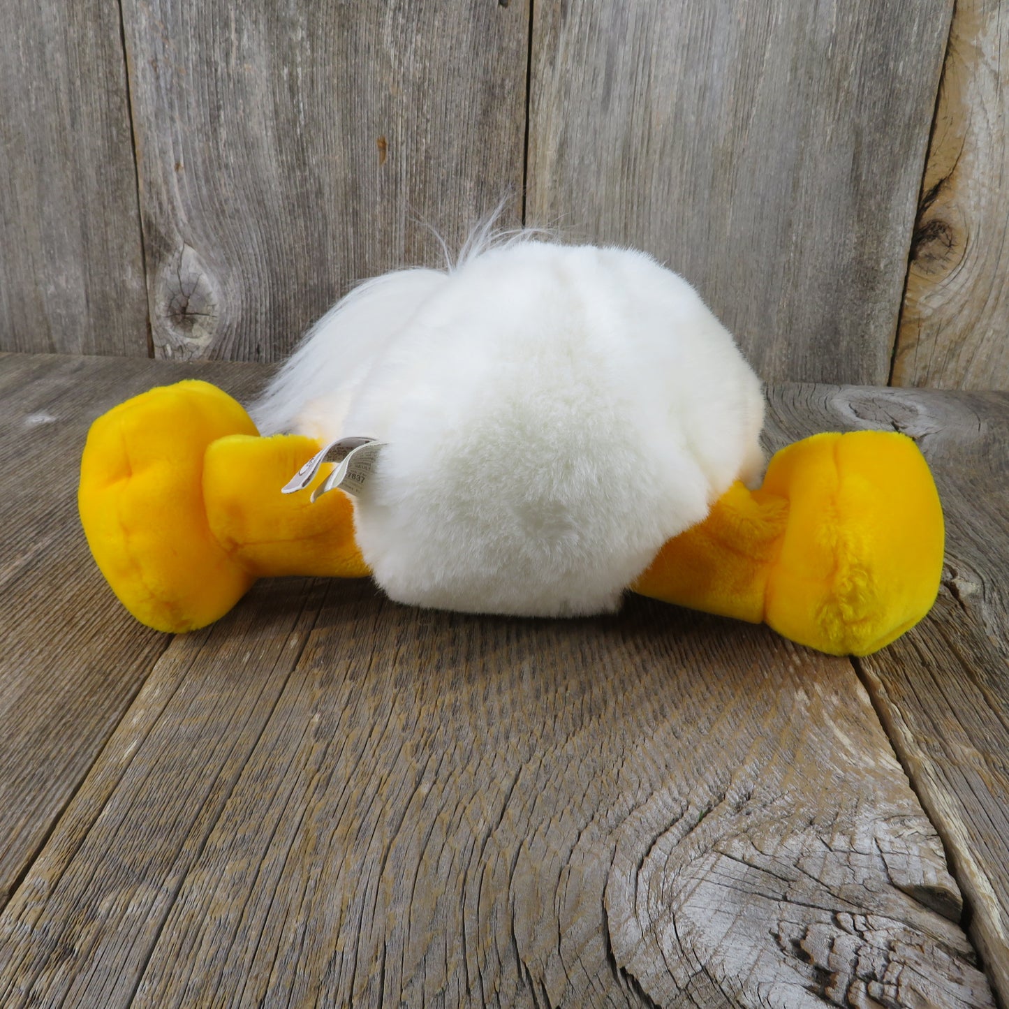 Vintage Ganzbros White Duck Plush Floppy Lying Bird Stuffed Animal Easter Heritage Collection 1989