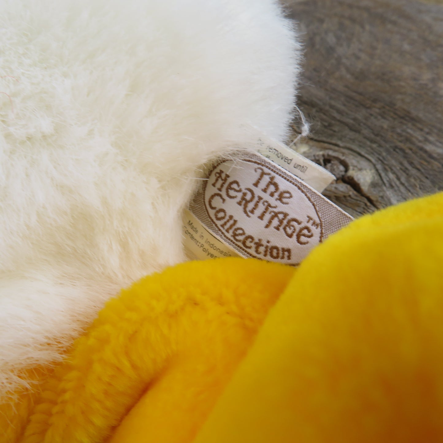Vintage Ganzbros White Duck Plush Floppy Lying Bird Stuffed Animal Easter Heritage Collection 1989