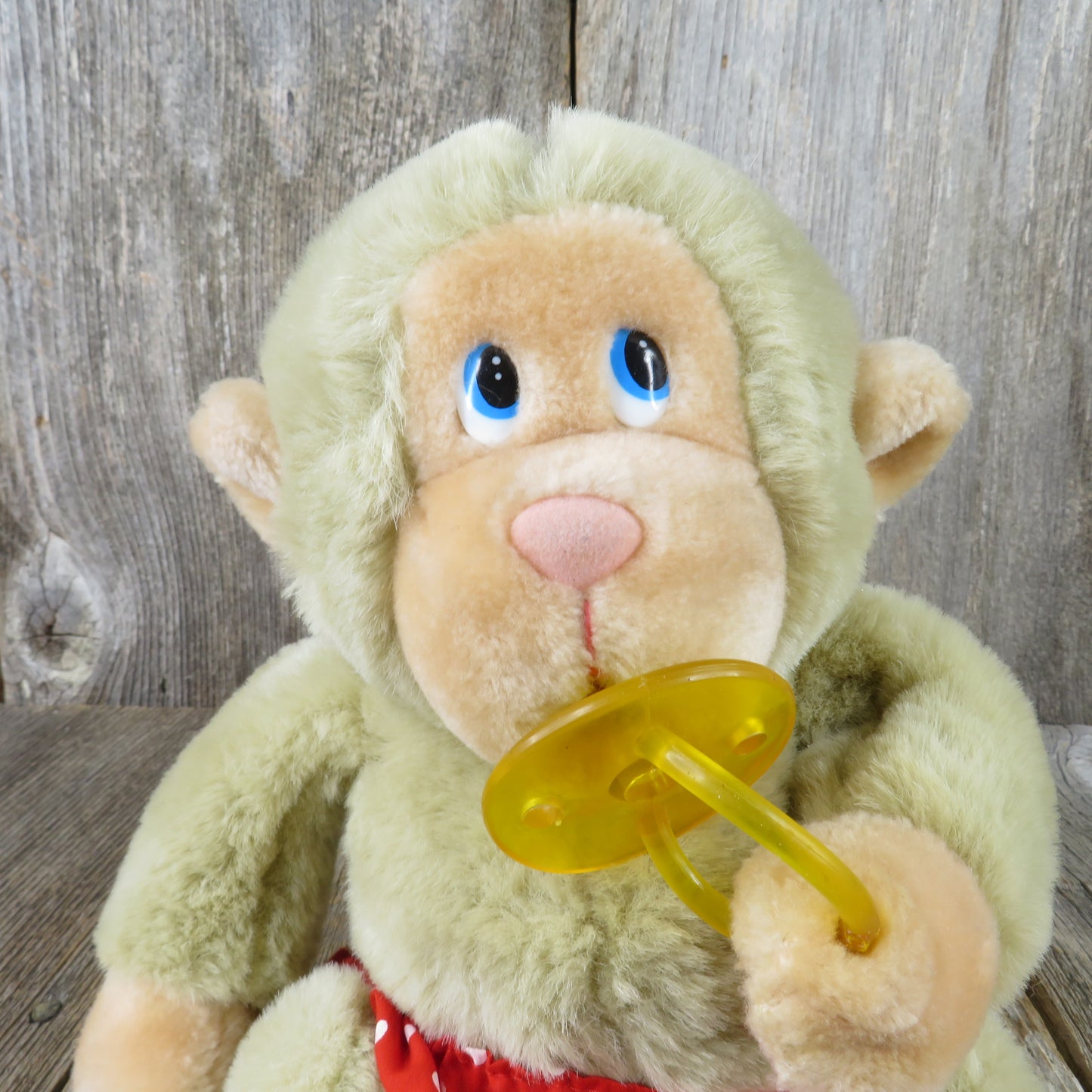 Vintage Gorilla with Pacifier Chee Chee Plush Monkey Russ Berrie Stuffed Animal