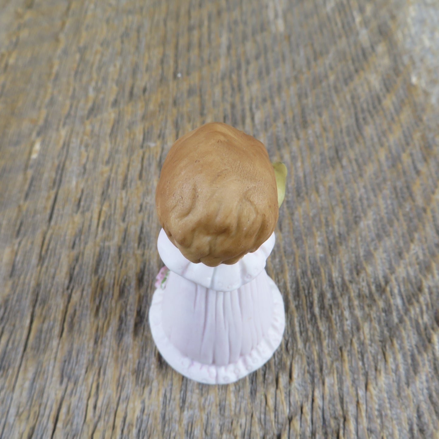 Growing Up Birthday Girl Enesco Figurine 1st Year Cake Topper 1982 Child One Year Teddy Bear