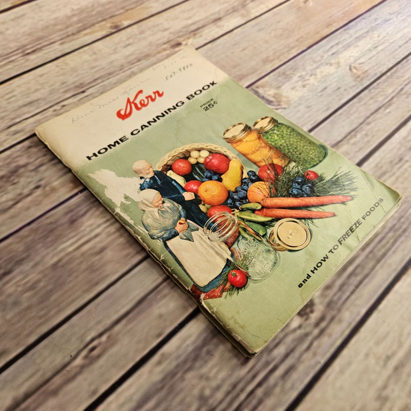 Vintage Kerr Home Canning and Freezing Book Cookbook Recipes 1958 Booklet Food Preservation Promo Ads Advertising