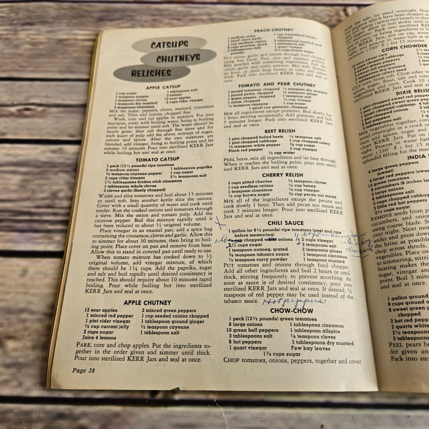 Vintage Kerr Home Canning and Freezing Book Cookbook Recipes 1958 Booklet Food Preservation Promo Ads Advertising