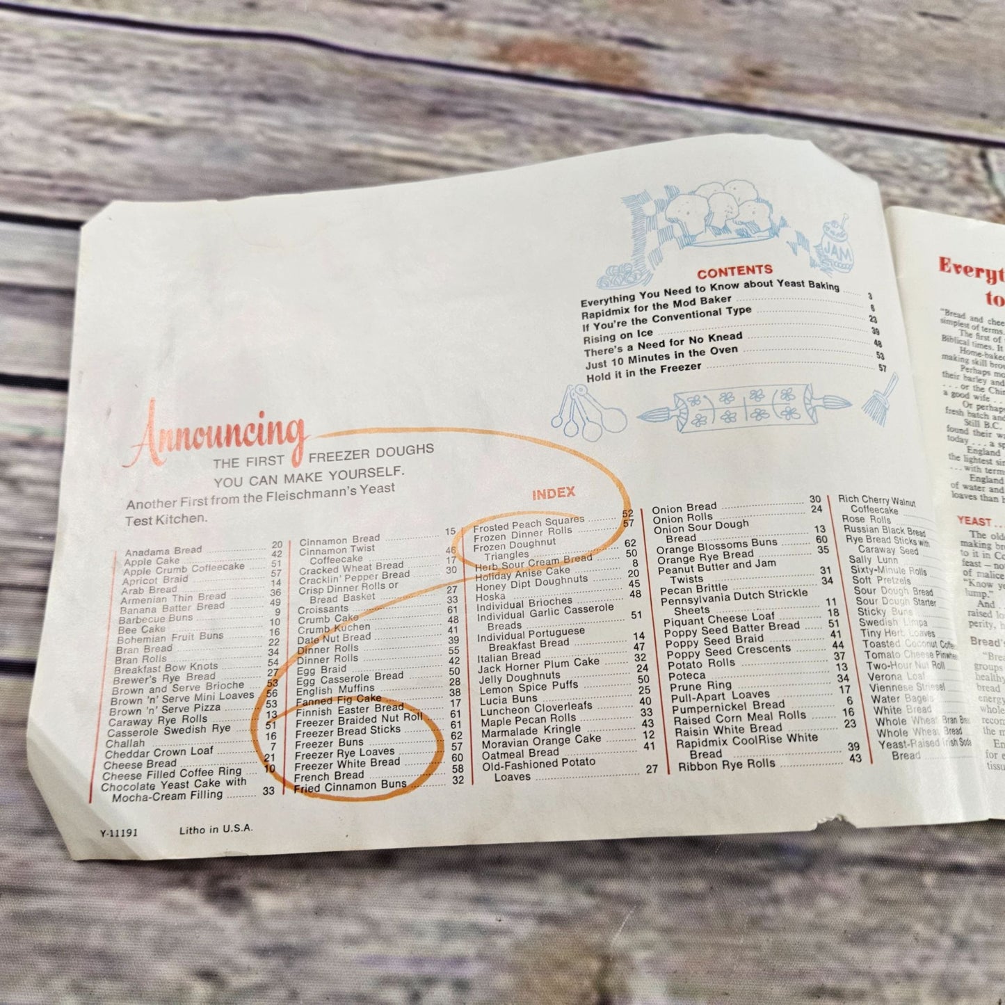 Vintage Cookbook Fleischmann Yeast Bake it Easy Recipes Booklet 1970s Breads Rolls