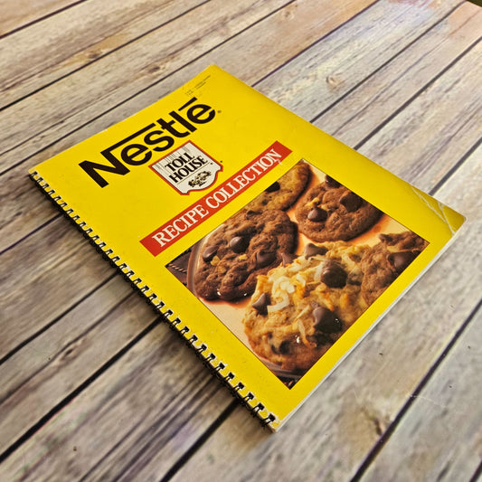 Vintage Cookbook Nestle Recipe Collection Toll House 1987 Cookies Pies Cakes Spiral Bound Paperback