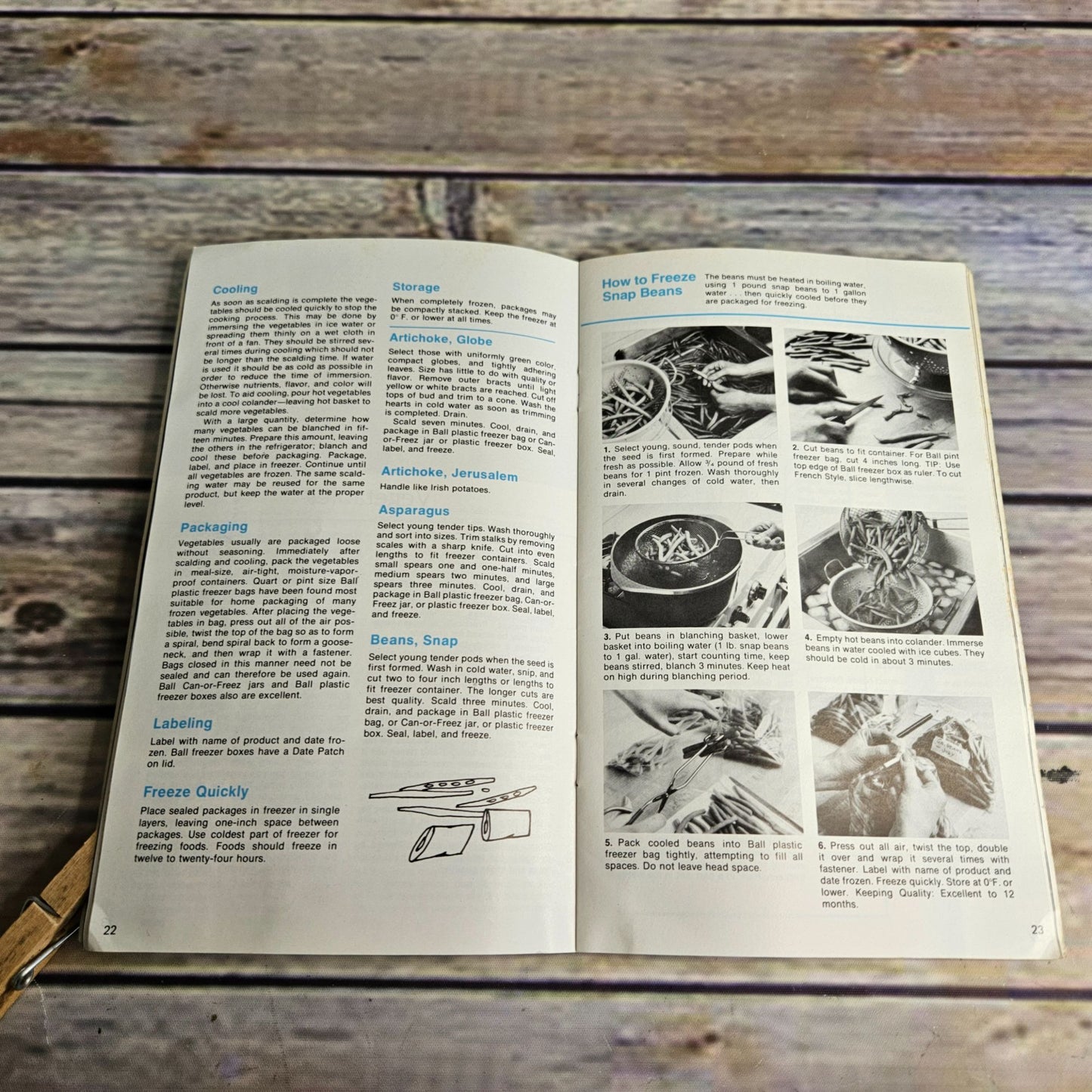 Vintage Cookbook Ball Jar Freezer Book Instructions Recipes Paperback Booklet 1976 1970s
