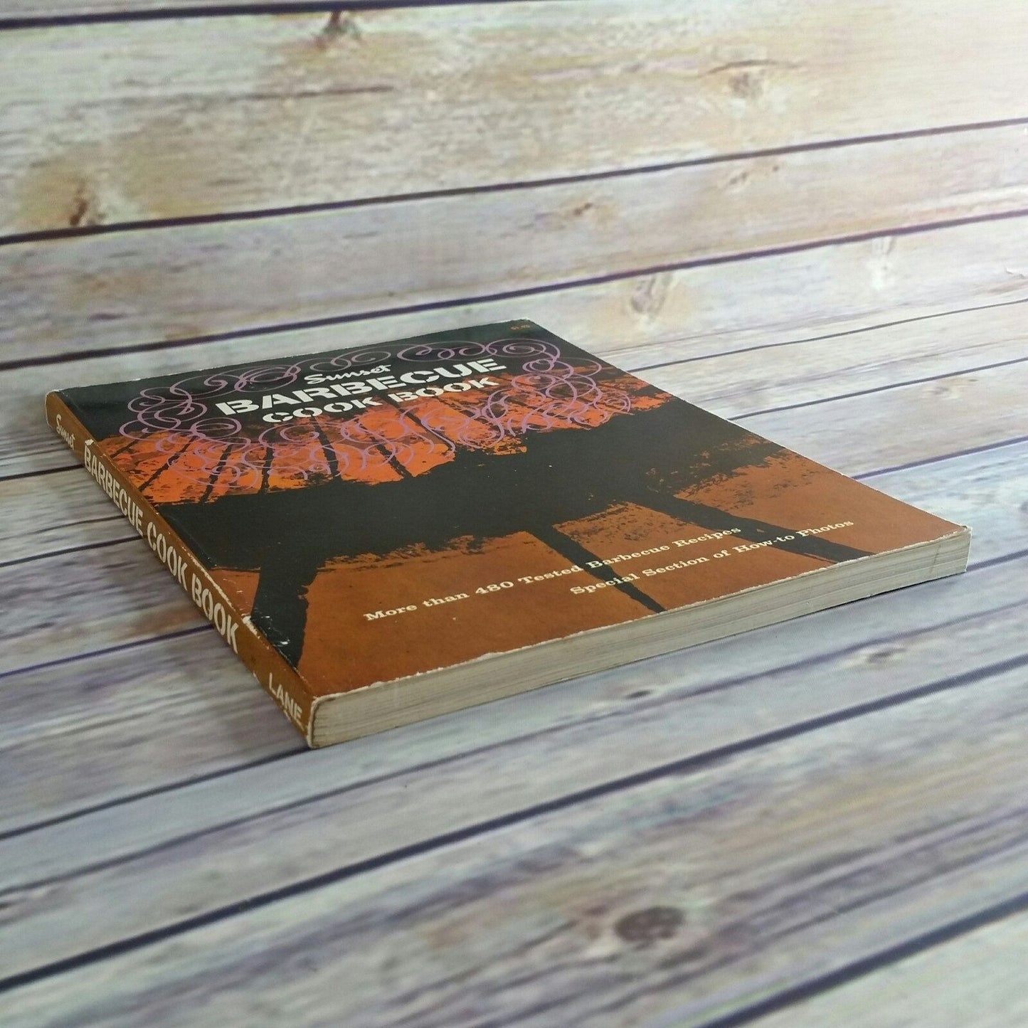 Vintage Cookbook Sunset Barbecue Cook Book Charcoal Grill 1967 How to Barbecue Paperback 480 BBQ Recipes