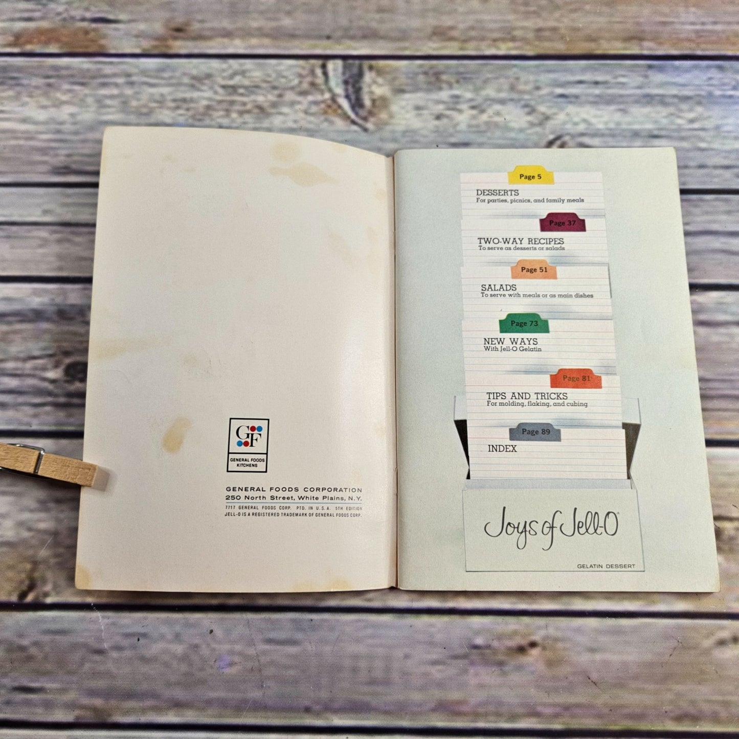 Vintage Joys of Jello Recipe Book Cookbook Promo 6th Edition Paperback Booklet