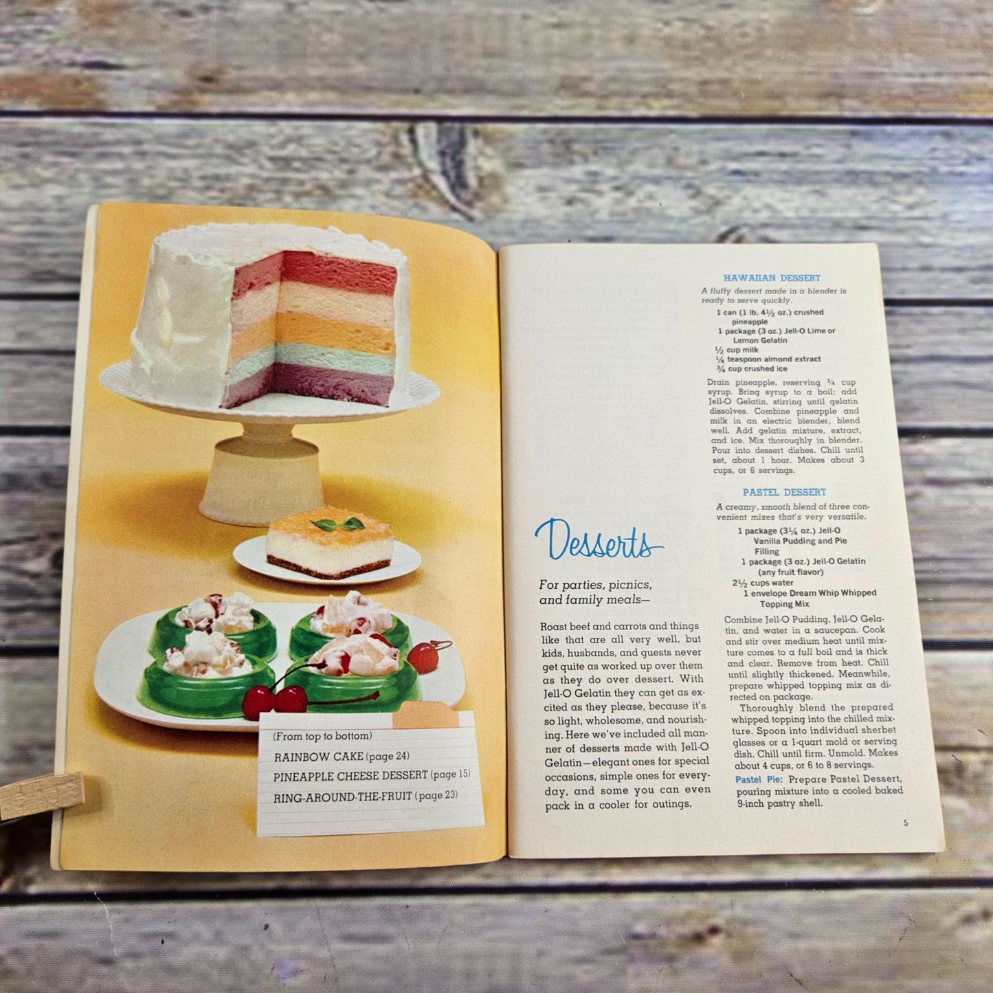 Vintage Joys of Jello Recipe Book Cookbook Promo 6th Edition Paperback Booklet