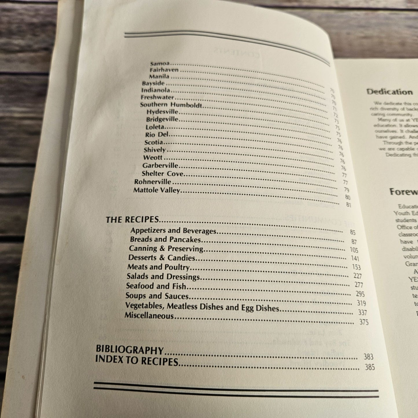 A Taste of Humboldt Cookbook Arcata California HSU Historical Ethnic 1987 Vintage State University