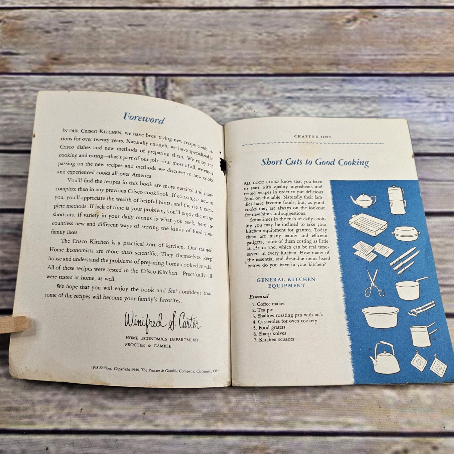 Vintage Cookbook Crisco Promo New Recipes for Good Eating 1949 Procter Gamble Paperback Booklet