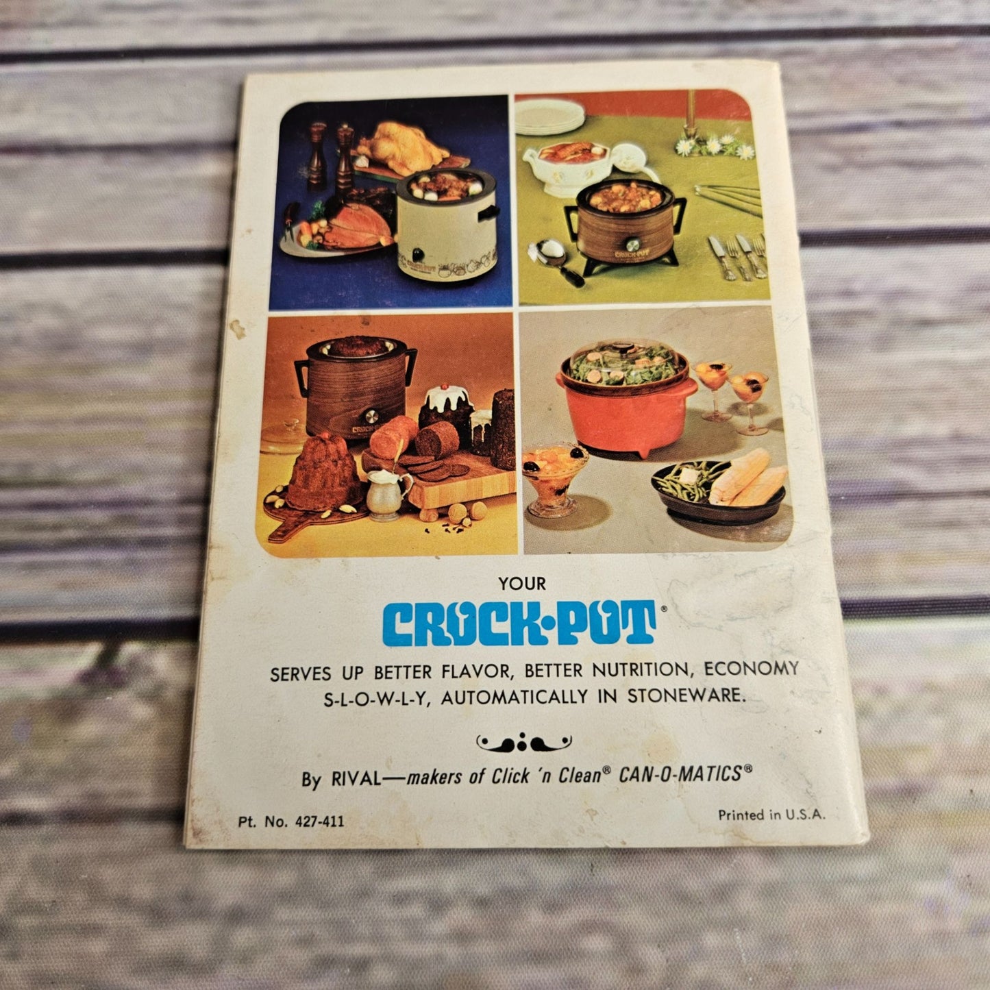 Vintage Rival Crock Pot Cookbook Owner’s Manual Recipes Slow Cooker Booklet Models 3100 3101 3102 3300 Paperback