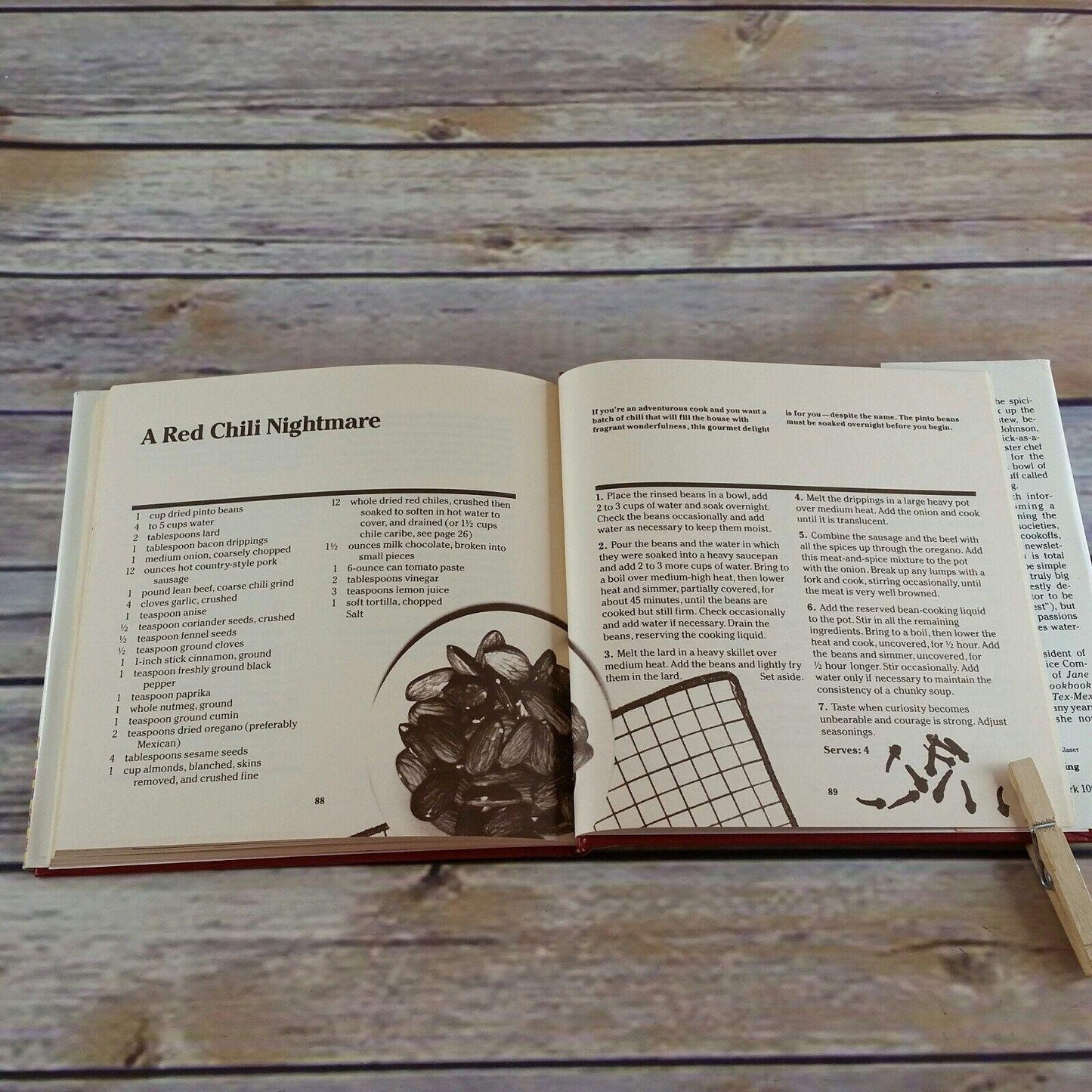 Vintage Chili Madness Cookbook A Passionate Cookbook Jane Butel 1980 Hardcover Workman Publishing