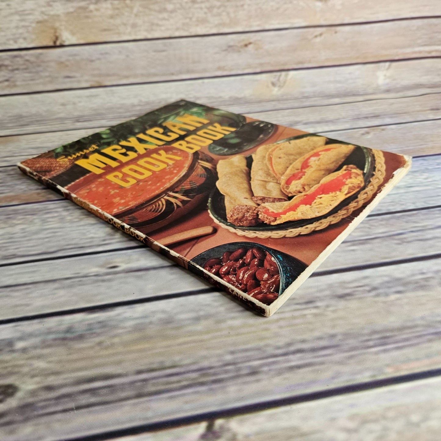 Vintage Cookbook Sunset Mexican Cook Book Tortillas Tamales Soups Salads Vegetables Rice 1974 Paperback
