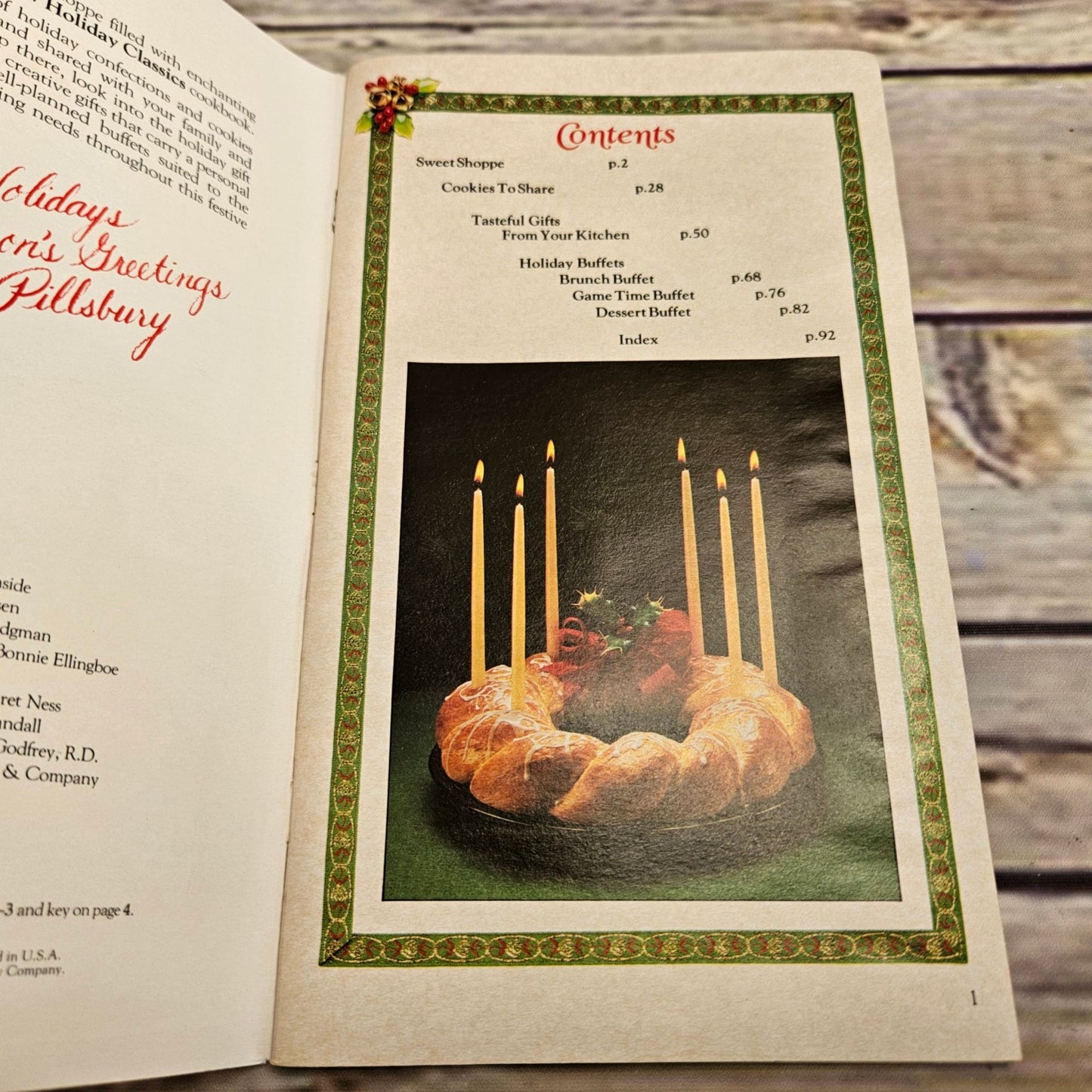Holiday Classic III Cookbook Pillsbury Christmas Recipes Desserts Paperback Booklet 1984 Grocery Store Pamphlet