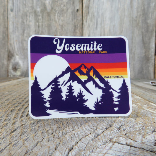 Yosemite National Park Sticker California: Retro Sunset Style Sticker - At Grandma's Table