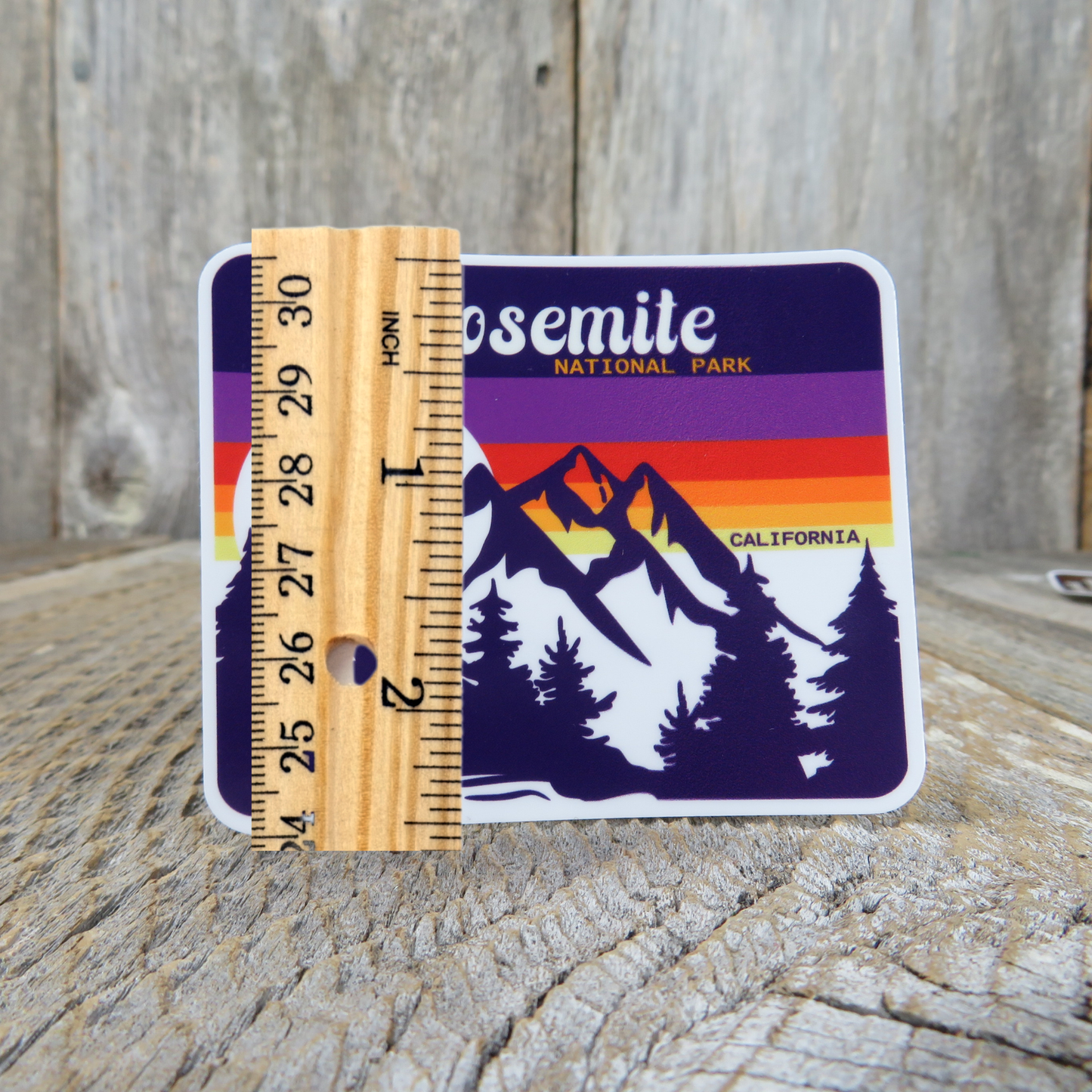 Yosemite National Park Sticker California: Retro Sunset Style Sticker - At Grandma's Table