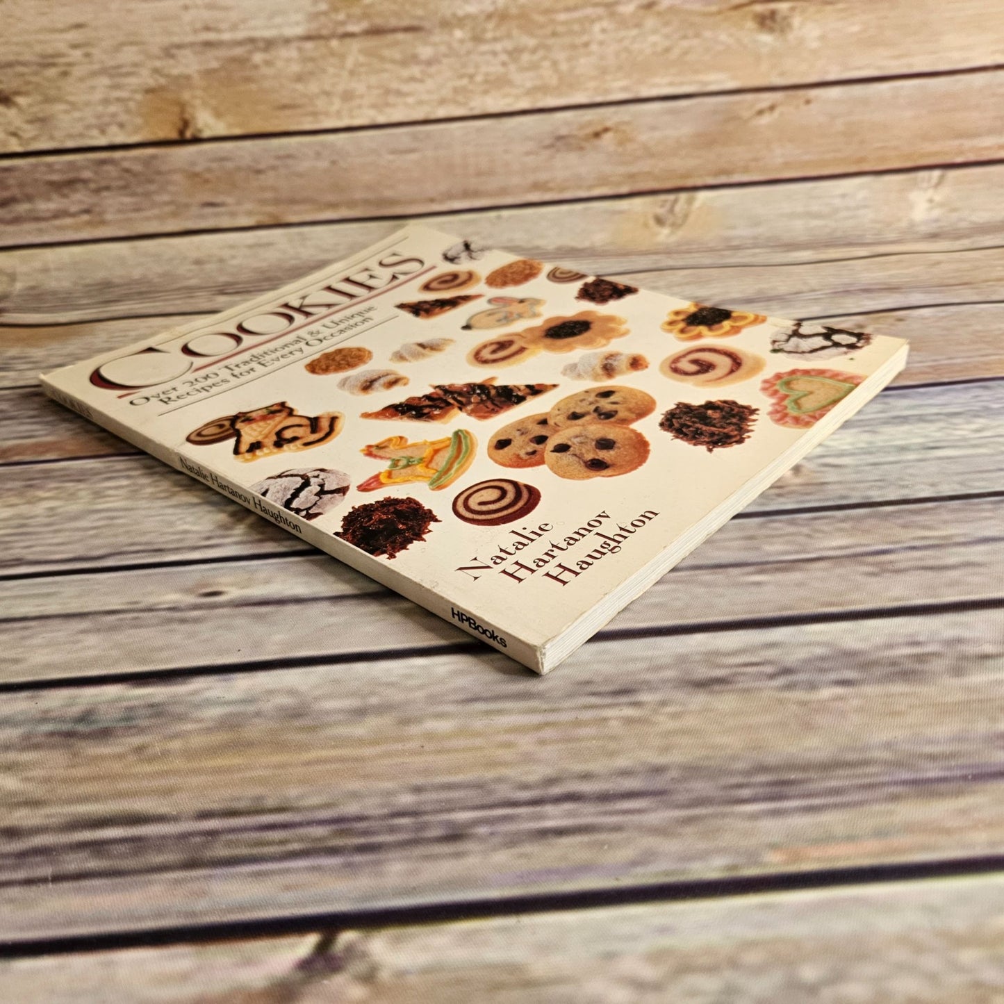 Vintage Cookies Cookbook Cookie Recipes HP Books 1983 Natalie Haughton Softcover Color Photos
