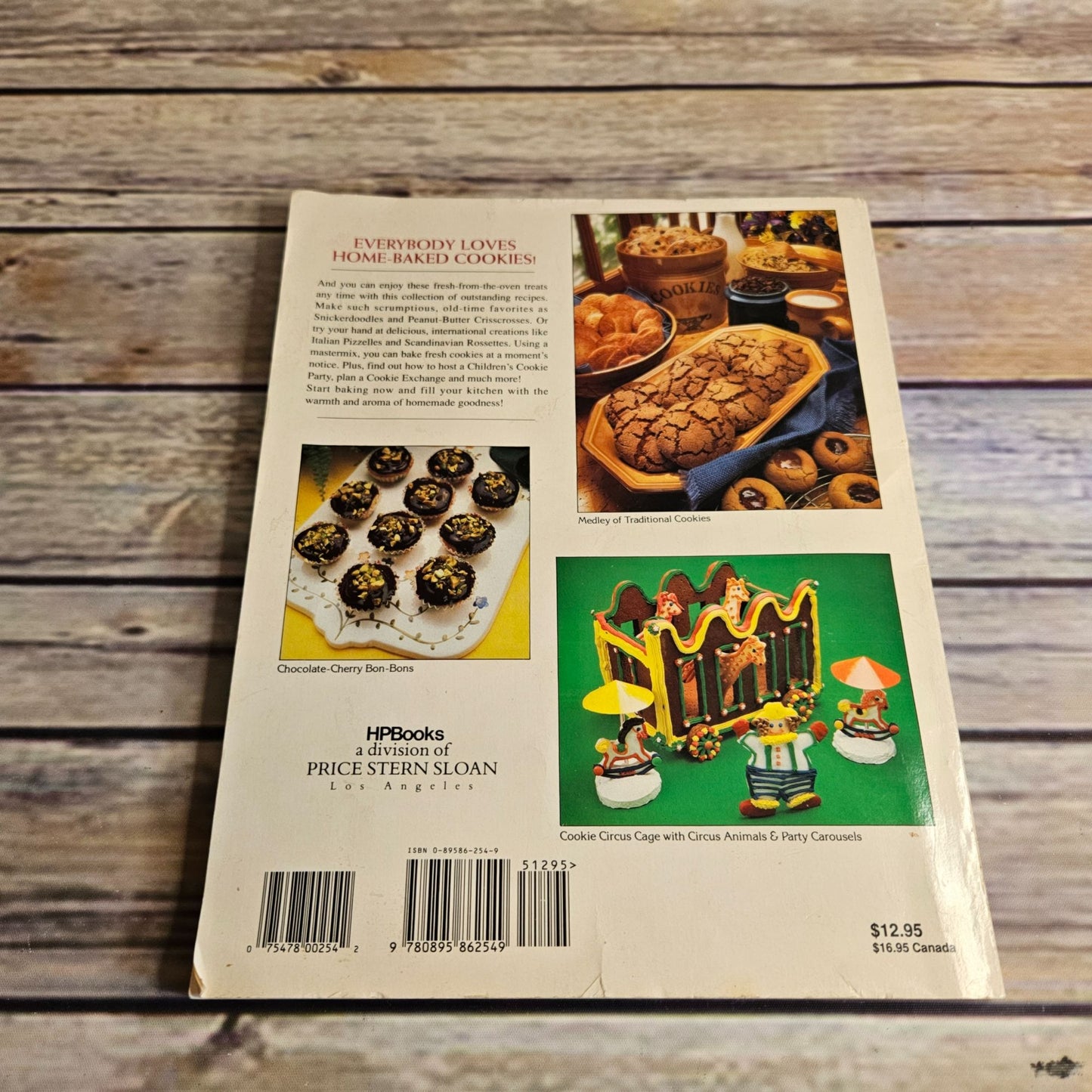 Vintage Cookies Cookbook Cookie Recipes HP Books 1983 Natalie Haughton Softcover Color Photos